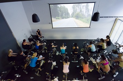 ICG livestrong Myride indoor cycling class video