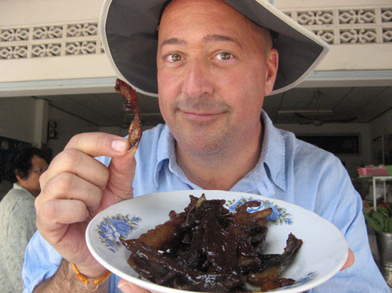 No, these don't include anything from Andrew Zimmern 