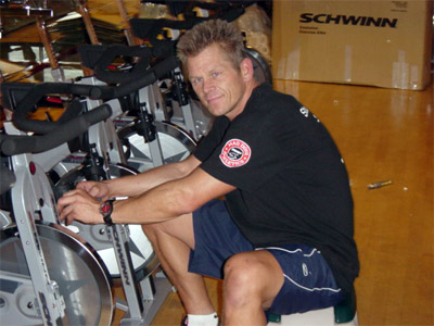 Jeff Wimmer building bike