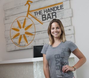 Jessica Bashelor at the Handle Bar Cycling Studio