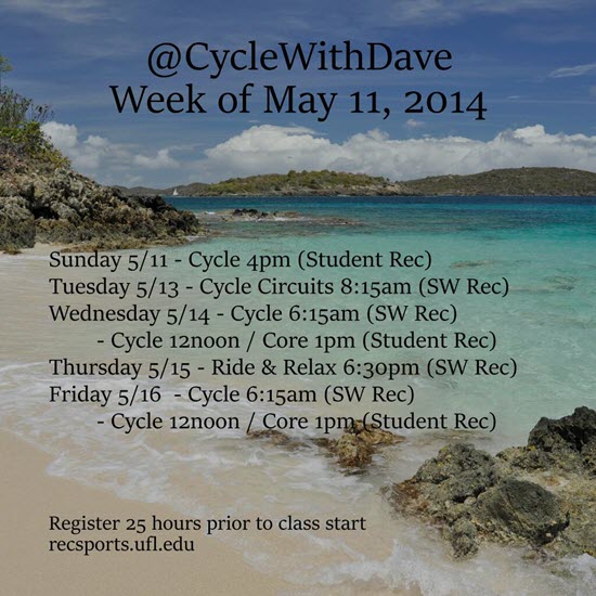 Create your cycling class schedule image to post