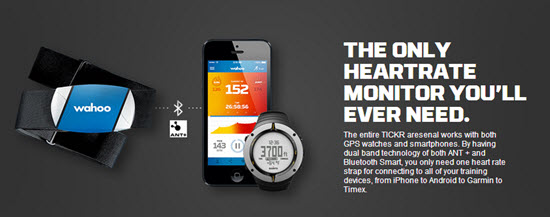 Ticker Bluetooth and Ant+ Heart Rate Monitor