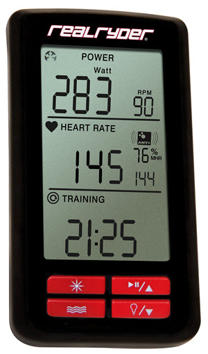 RealRyder Indoor Cycle Power Watts Console