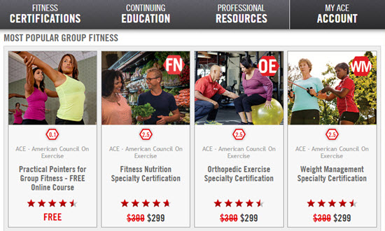 Free ACE group fitness cec