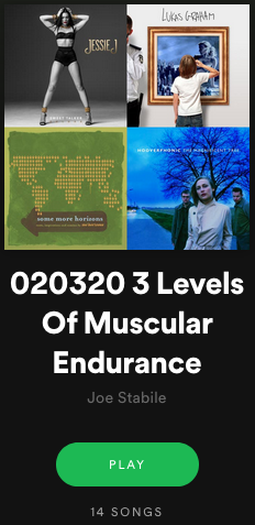 The Weekly Ride – 02/03/20 3 Levels Of Muscular Endurance